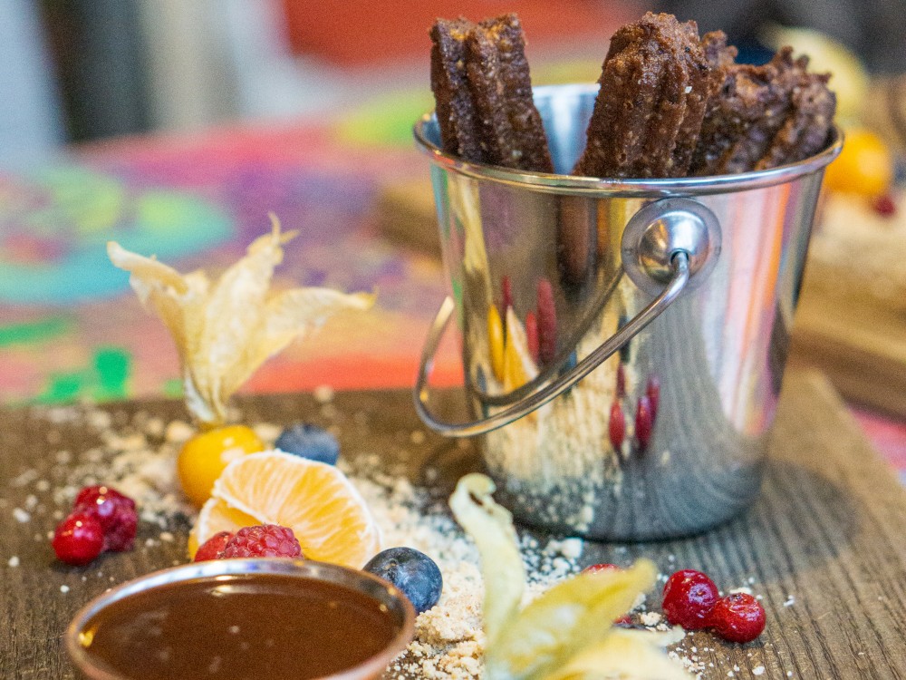 CHURROS con sabor a pan de jengibre